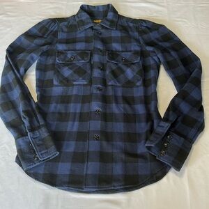 Ralph Lauren Rugby Buffalo Plaid Flannel Shirt Size 0